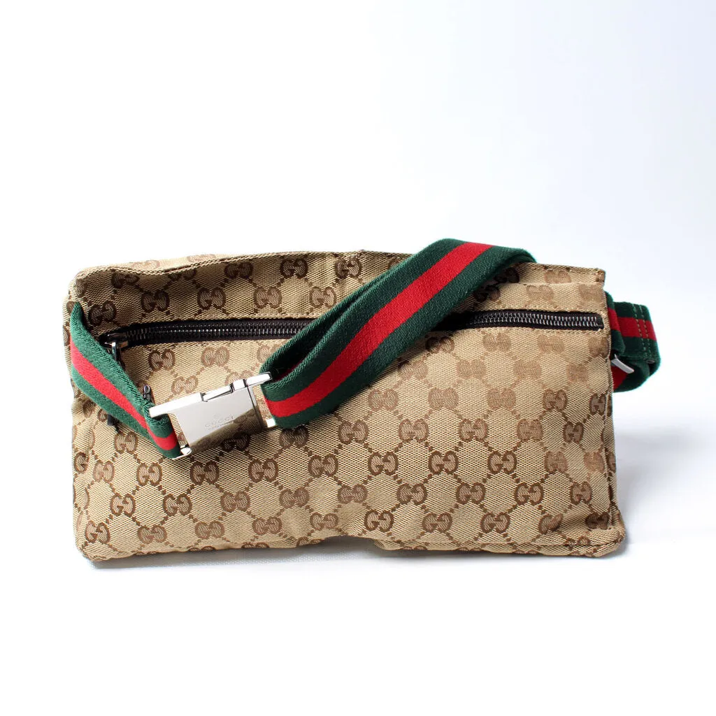 28566 GG Cavas Waist Bag