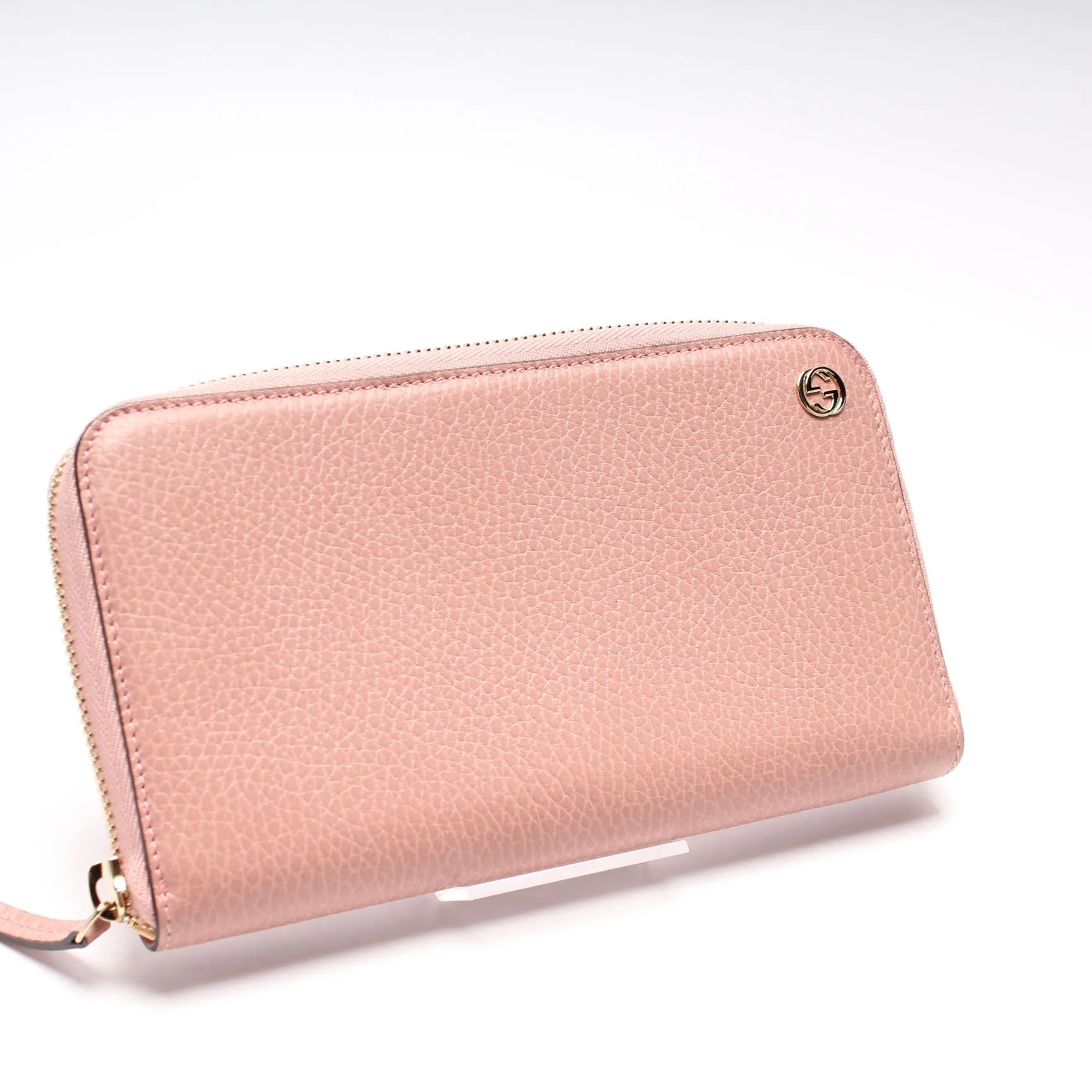 449347 Interlocking G Zip Around Wallet