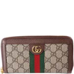 523154 Gucci Supreme Ophidia Zip Around Wallet