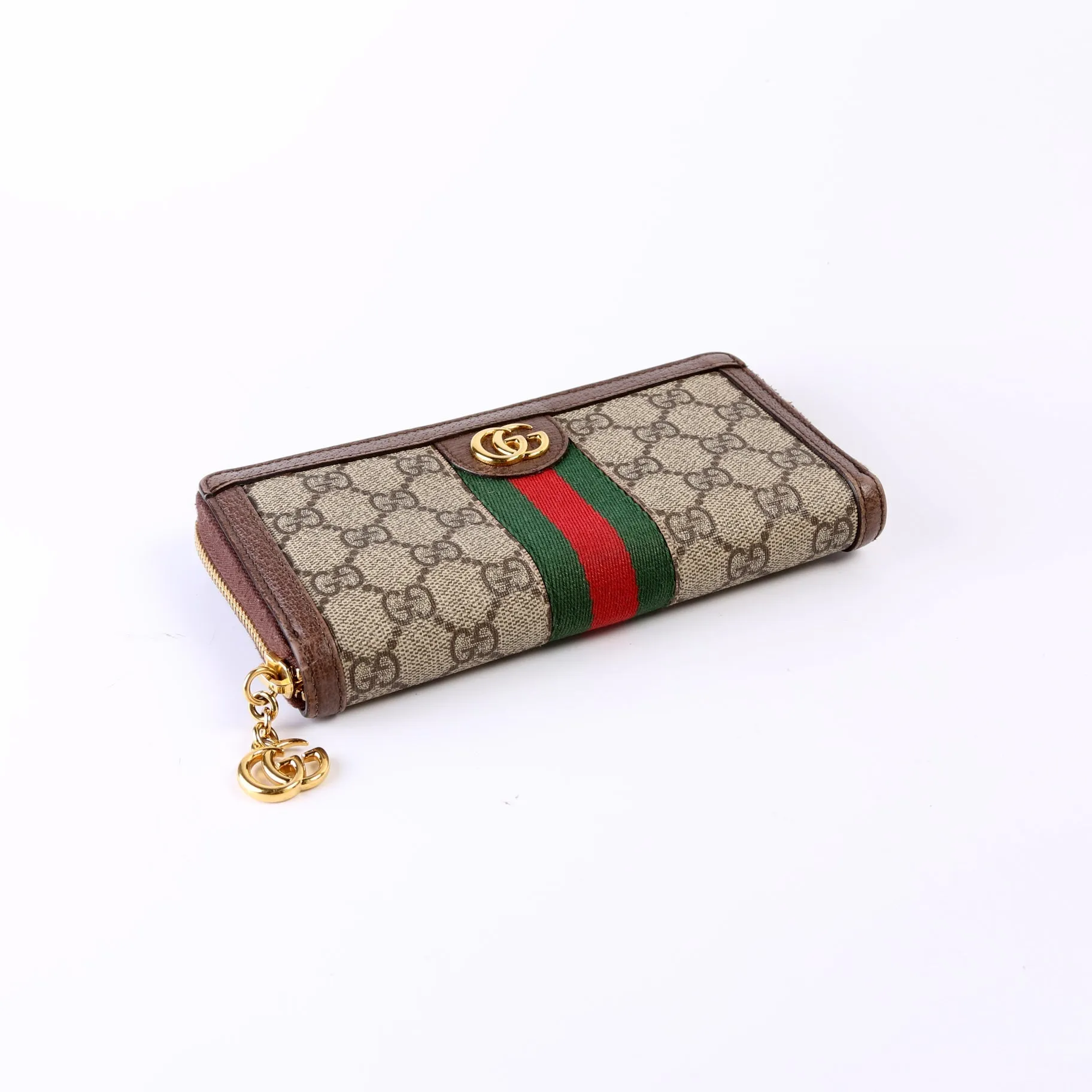 523154 Gucci Supreme Ophidia Zip Around Wallet