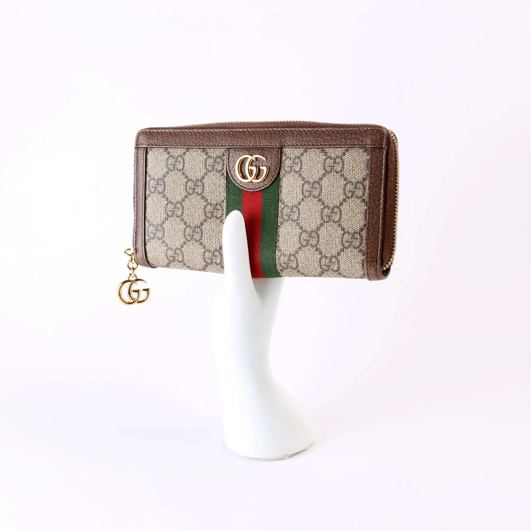 523154 Gucci Supreme Ophidia Zip Around Wallet