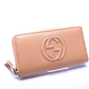 598187 Soho Zip Around Wallet Tan