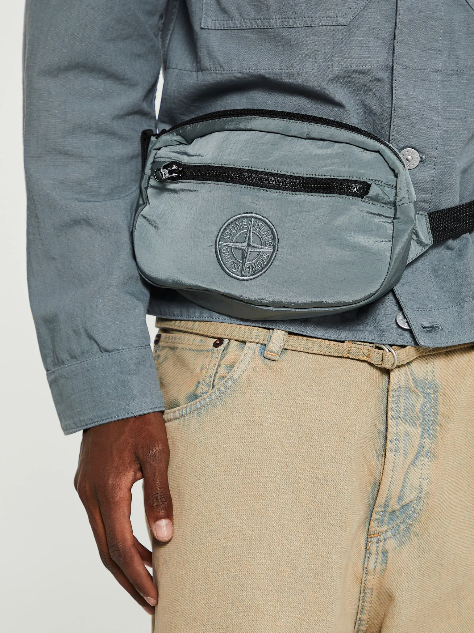 91576 Marsupio Bag in Grey Green