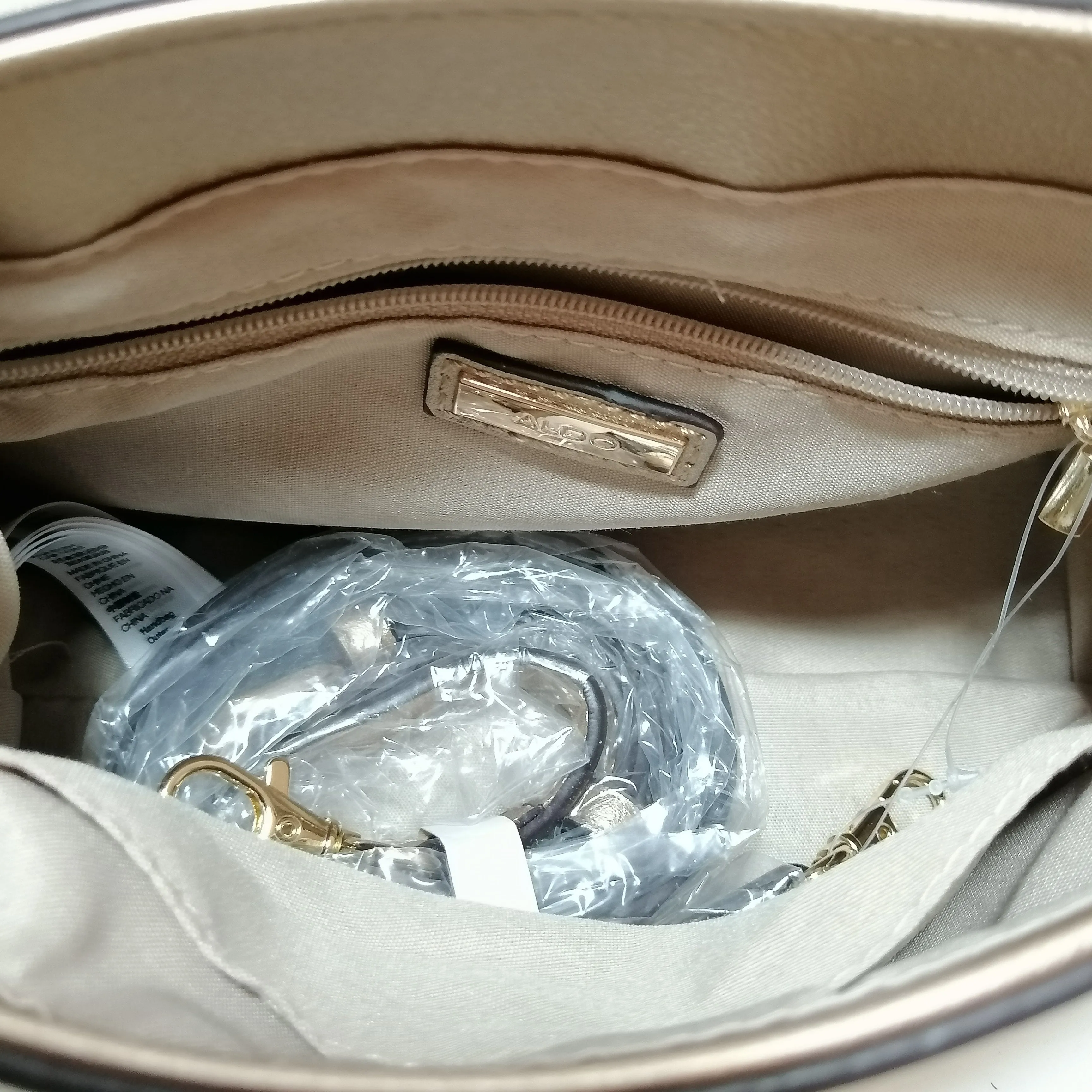 ALDO Metallic Gold Small Satchel | Like New |