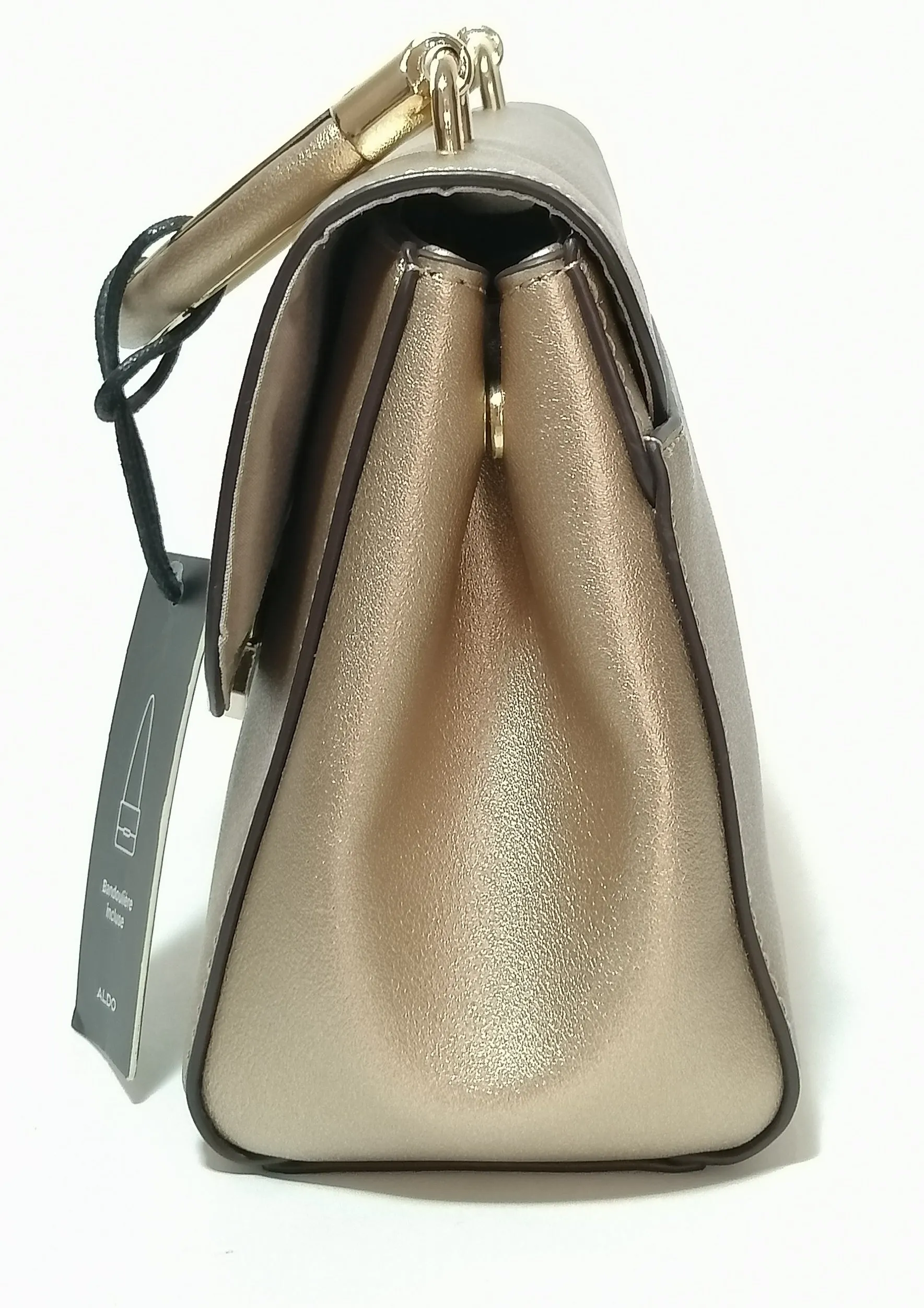 ALDO Metallic Gold Small Satchel | Like New |