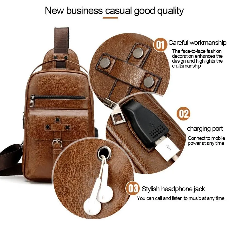 Backpack Waist Shoulder bag compatible with Ebook, Tablet and for HTC Wildfire E (2019) - Black
