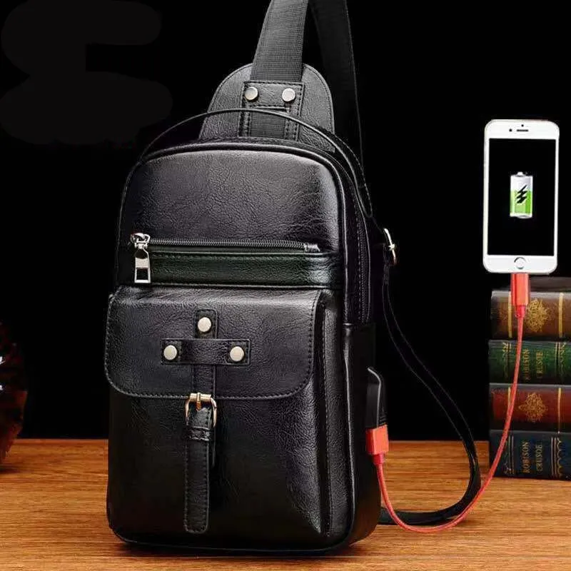 Backpack Waist Shoulder bag compatible with Ebook, Tablet and for HTC Wildfire E (2019) - Black