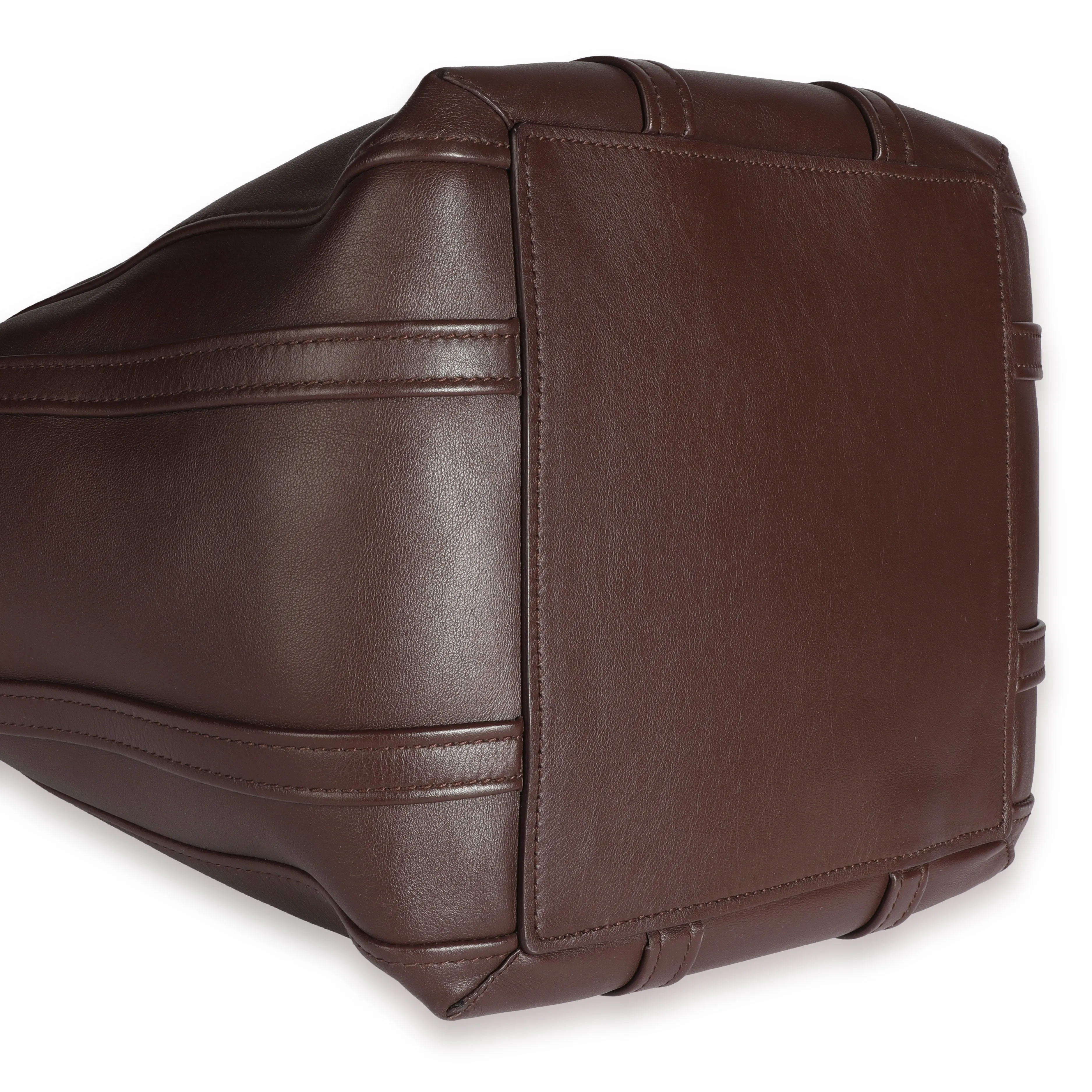 Balenciaga Marron Leather Large Laundry Cabas Tote