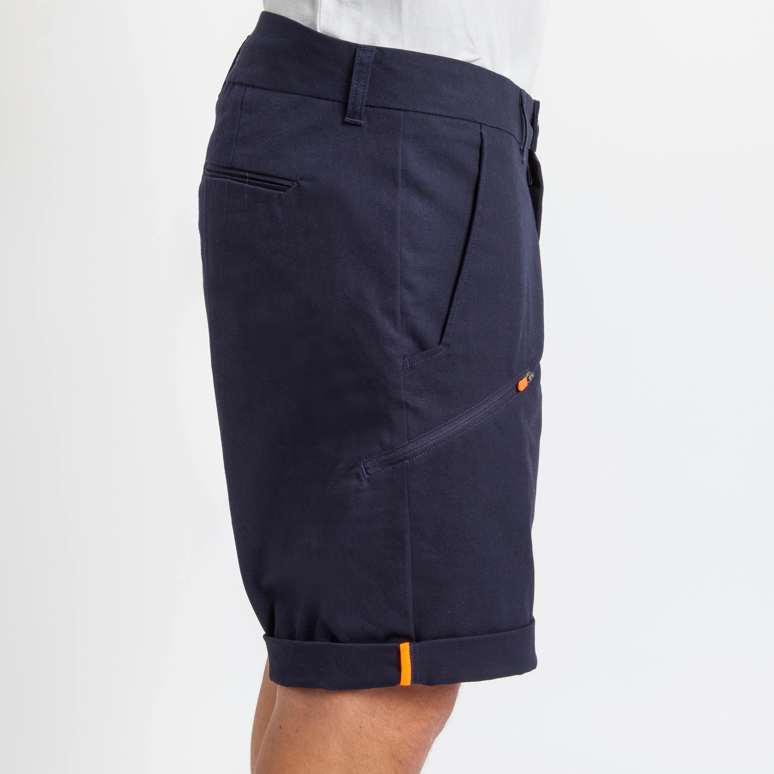 Bermuda shorts men's sailing durable 100 dark blue TRIBORD, black blue