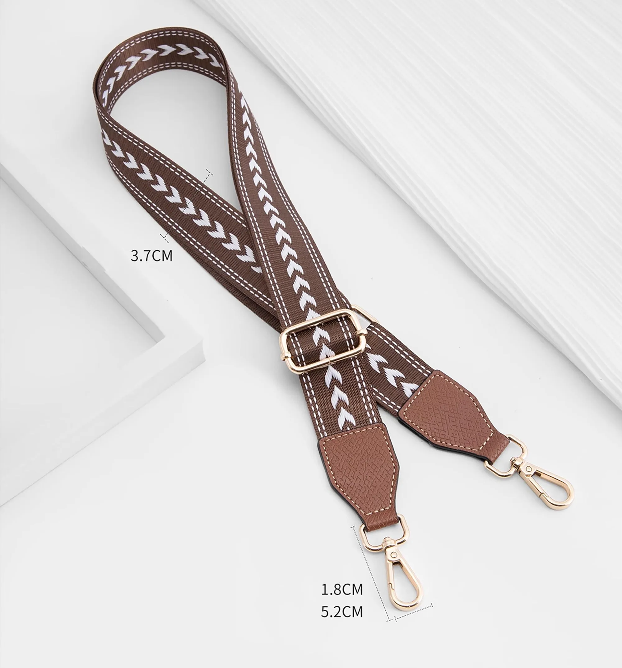 Canvas Wide Shoulder Strap for Le Pliage Original Bag (Small Size) – 3.7cm Width, Handmade Adjustable Strap