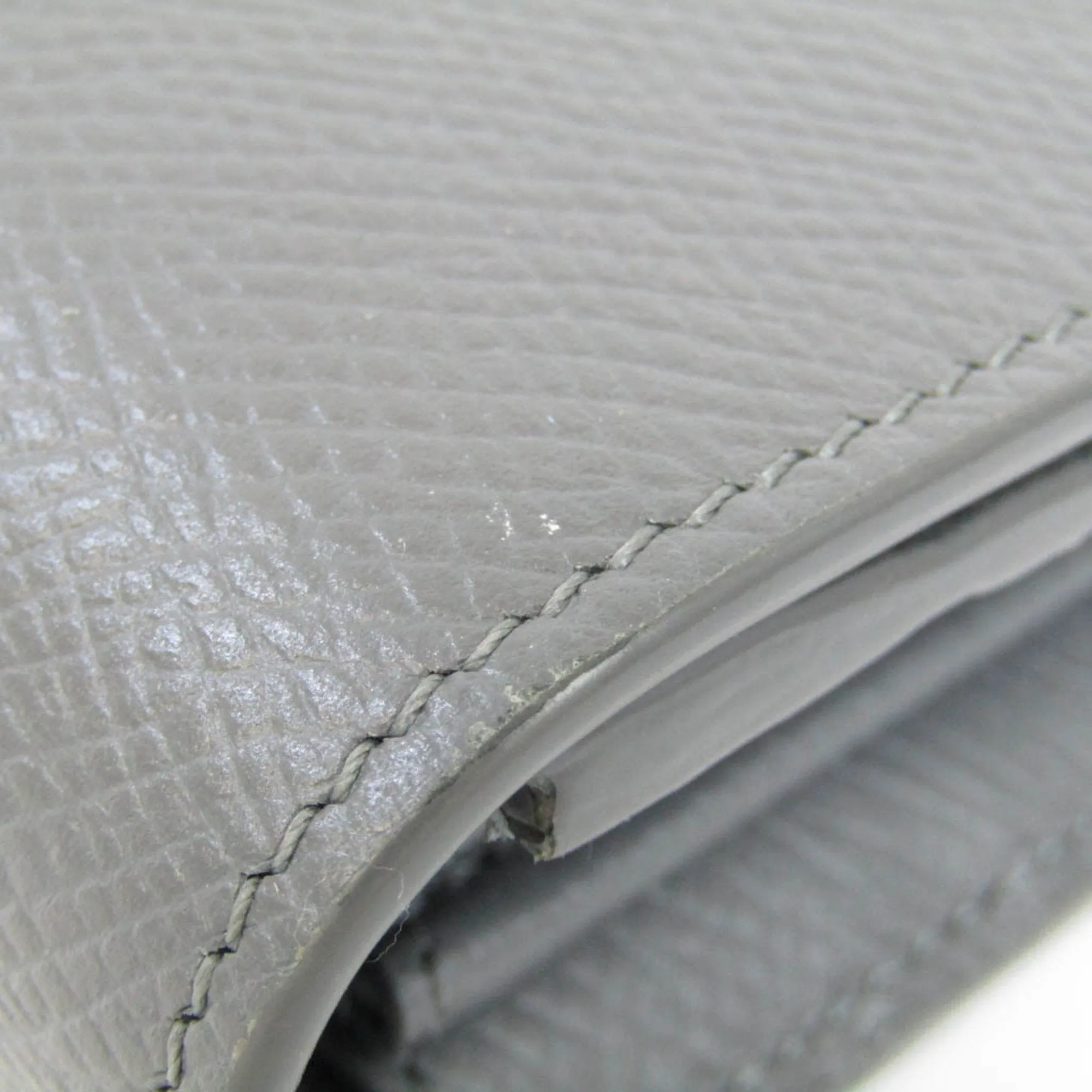 Celine Large Flap Wallet 10B563BEL Women's Calfskin Long Wallet [bi-fold] Gray