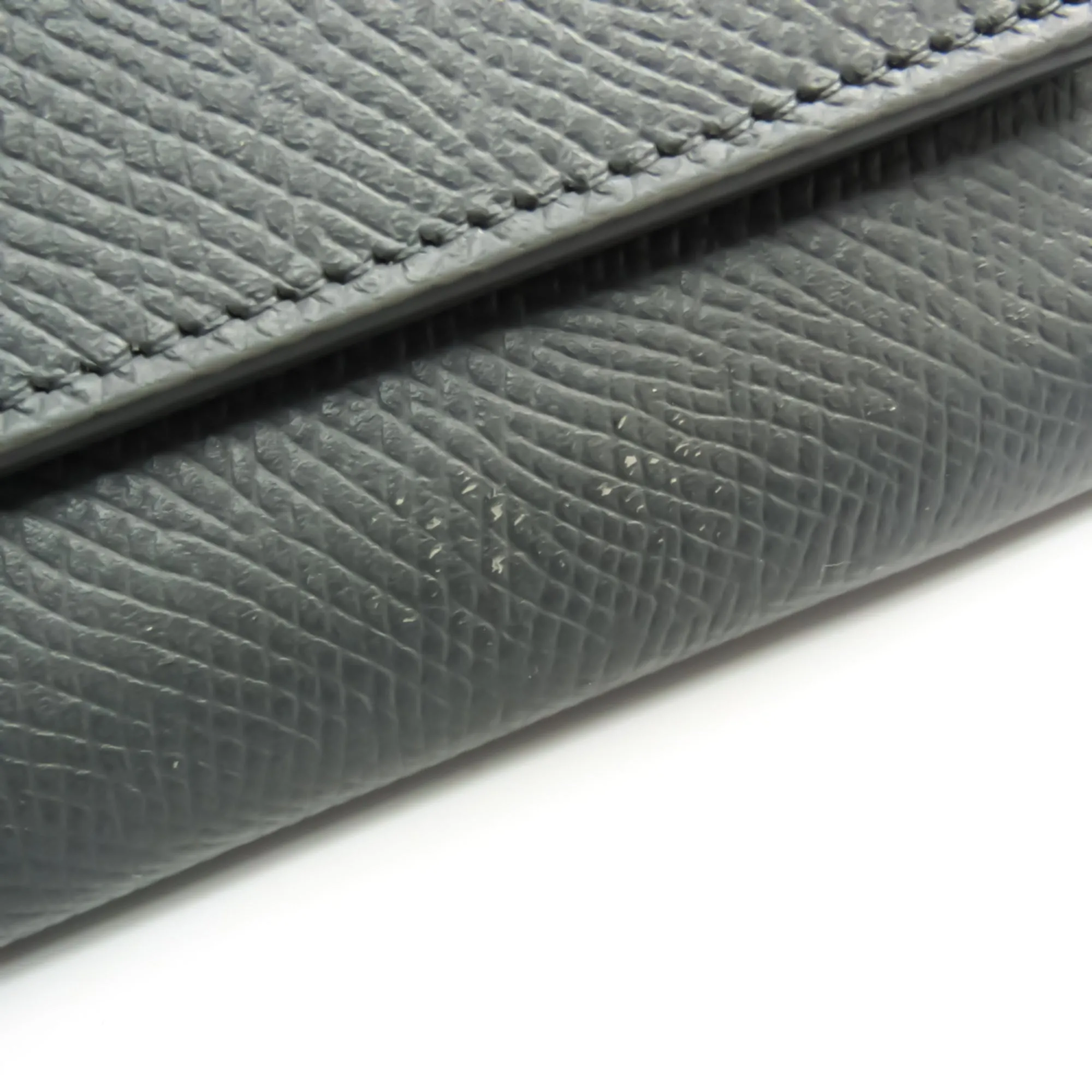 Celine Large Flap Wallet 10B563BEL Women's Calfskin Long Wallet (bi-fold) Gray
