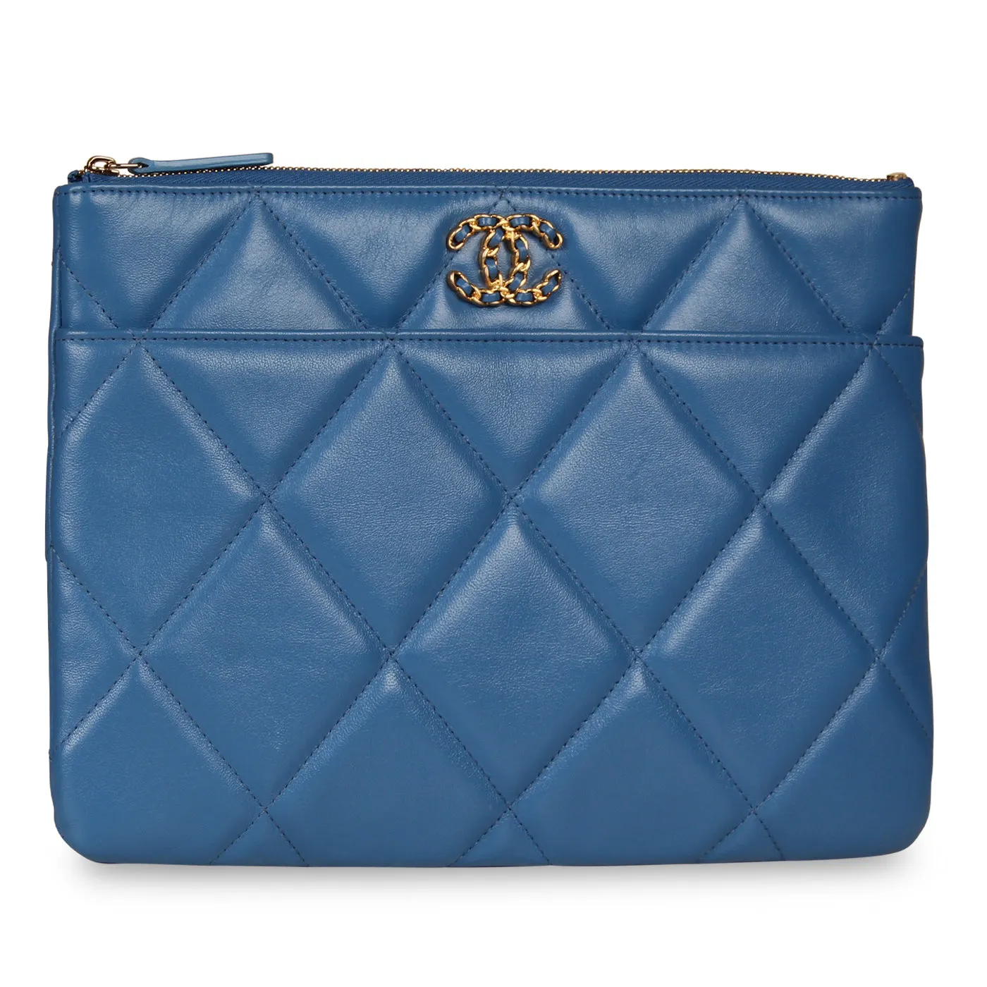 Chanel 19 Flap Clutch - Royal Blue