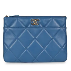 Chanel 19 Flap Clutch - Royal Blue