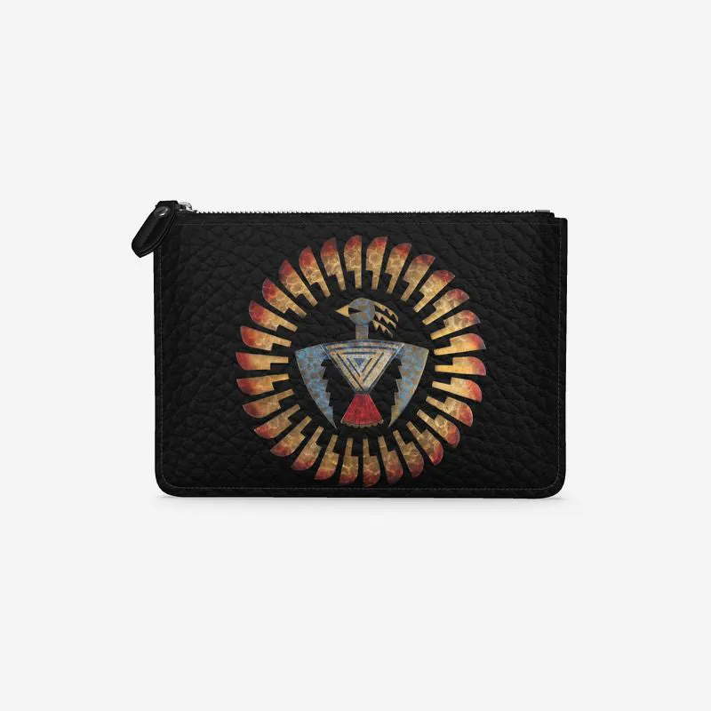 Circumspect Leather Clutch