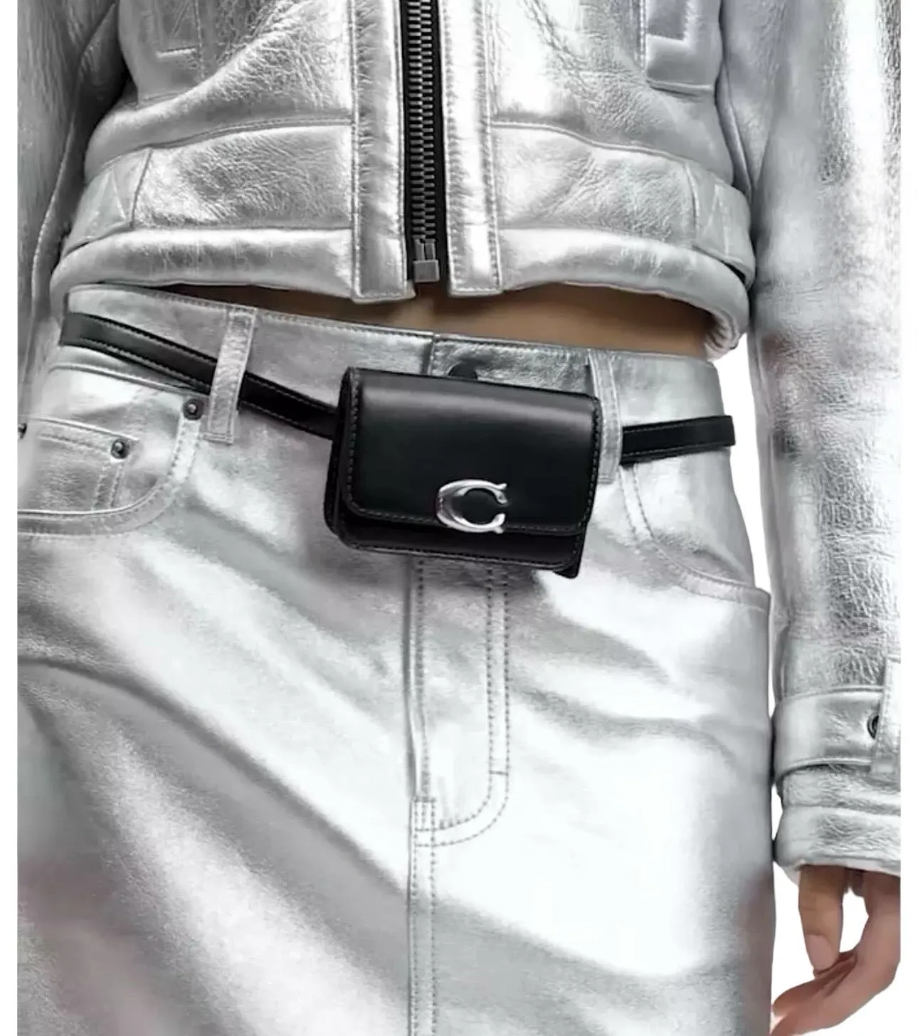 Coach Bandit Card Case Belt Bag Bk
