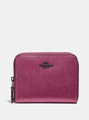Coach Women's Small Zip Around Wallet Qb/Metallic Magenta F29444