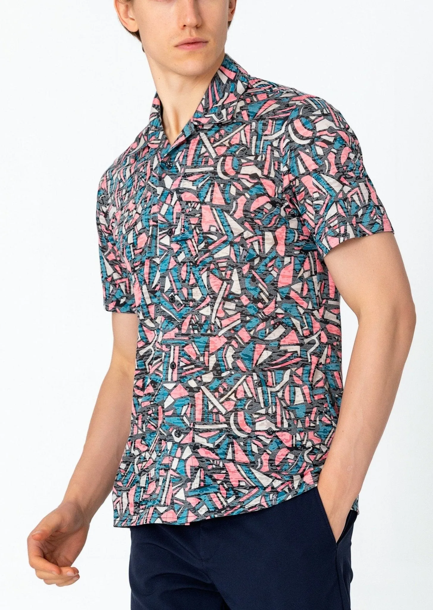 Collared Lightweight Shirt - Asymmetric