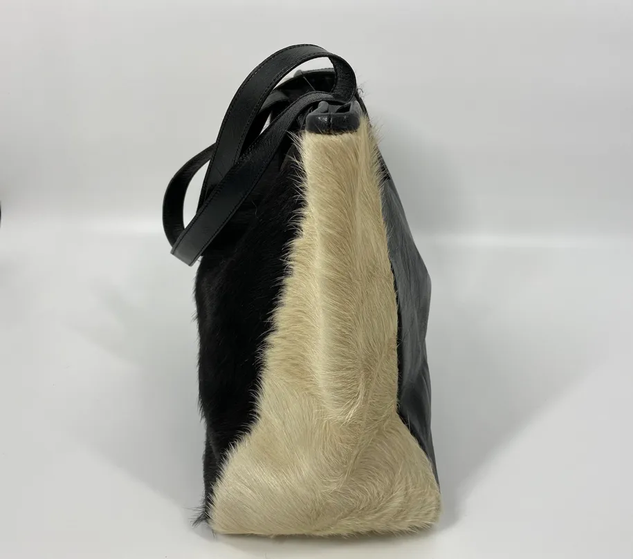 Cowhide & Leather Tote