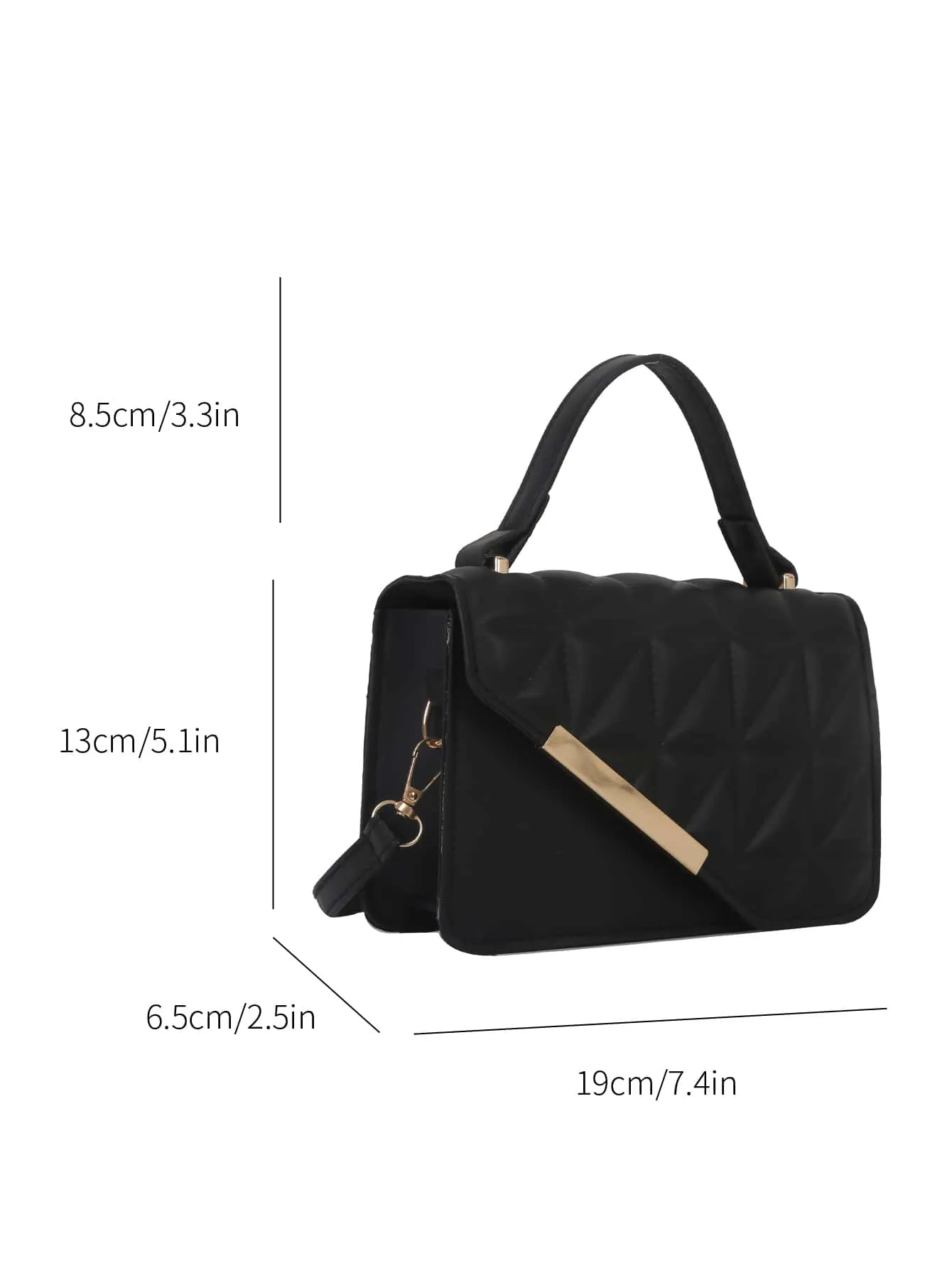 Exquisite,Elegant Portable Mini Stylish Flap Top Handle Bag With Adjustable Shoulder Strap For Female,For Lady Best Personalized Gifts For Women, Mom & Girlfriends