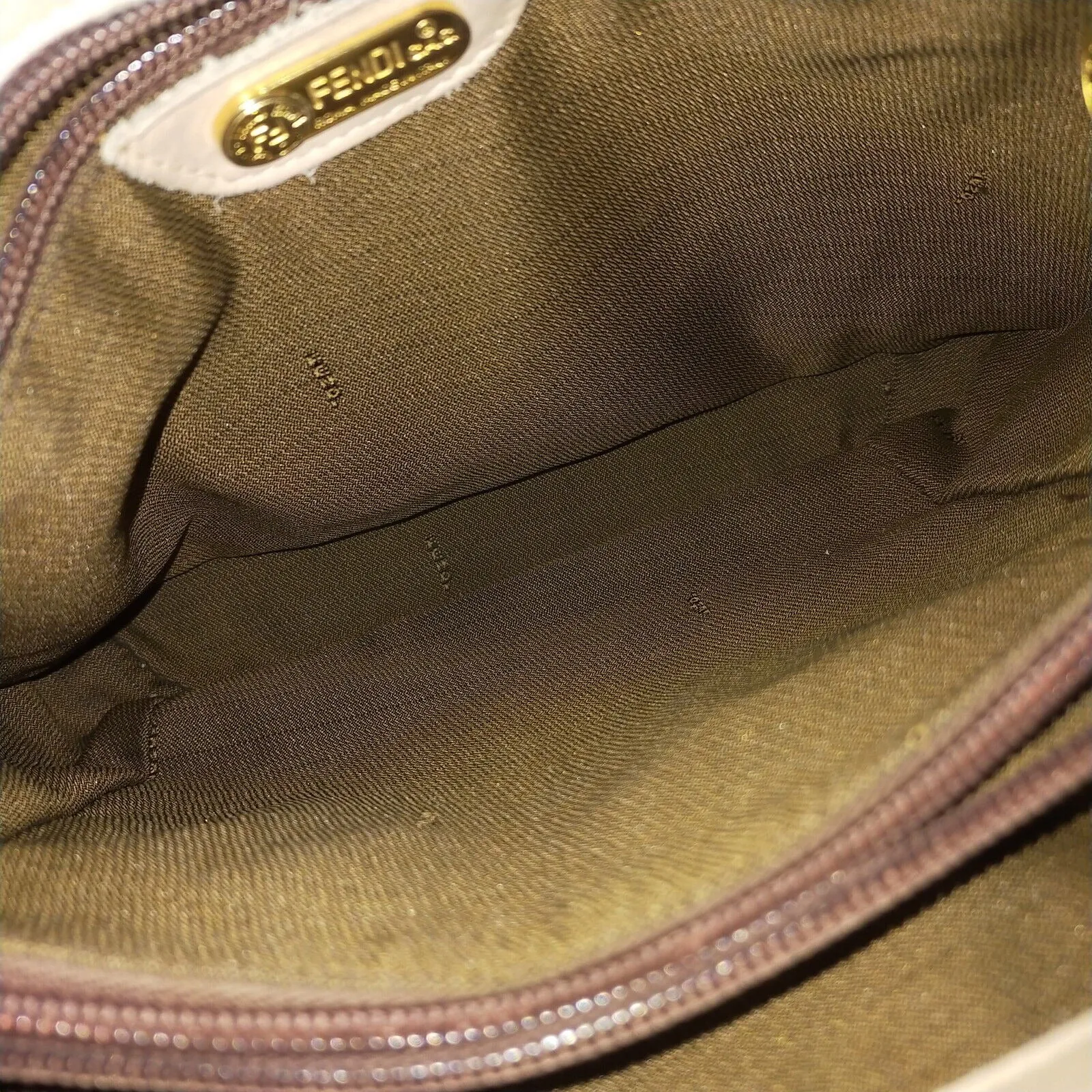 Fendi quilted 'pasta' pink lambskin leather satchel w gold metal handles