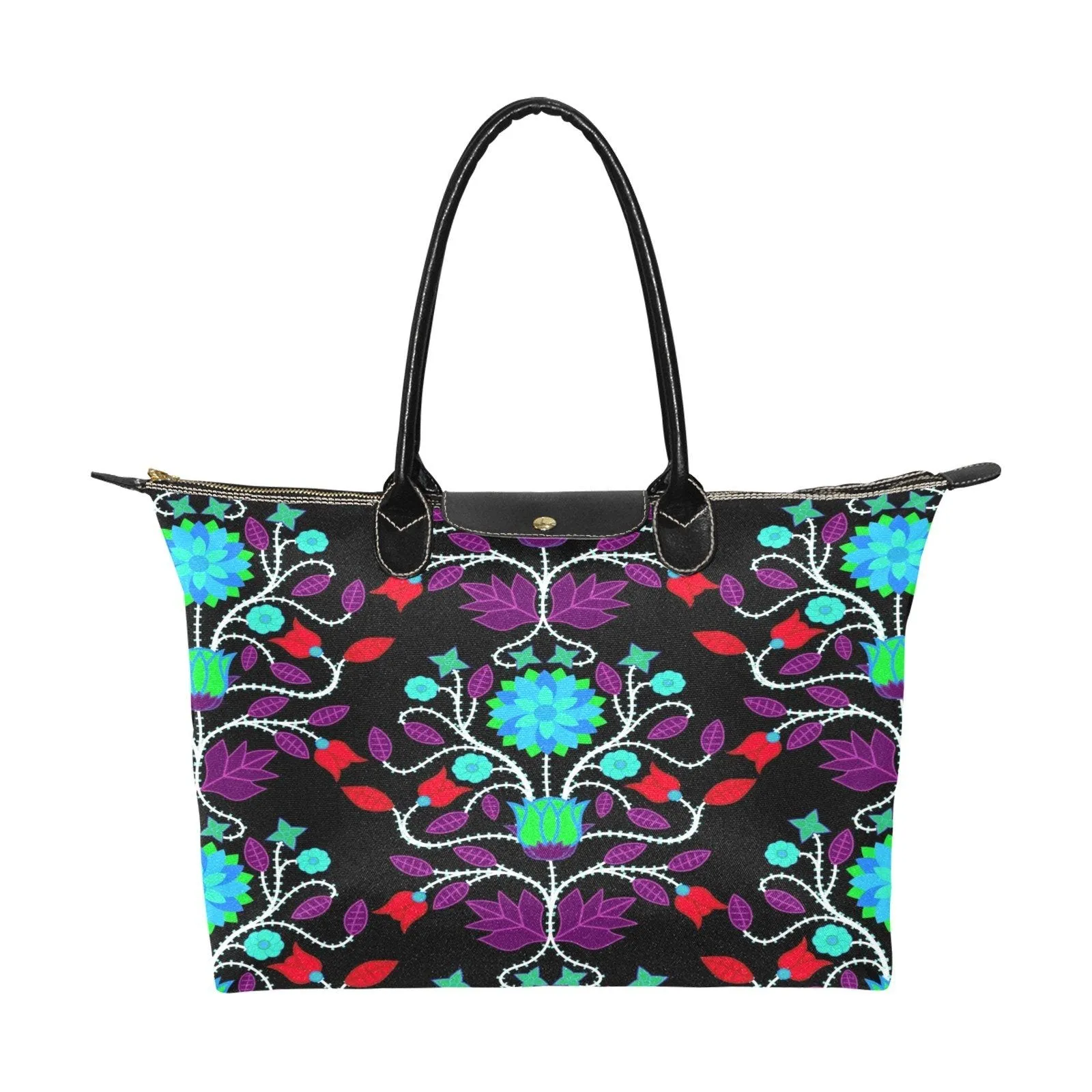 Floral Beadwork Four Clans Winter Single-Shoulder Lady Handbag