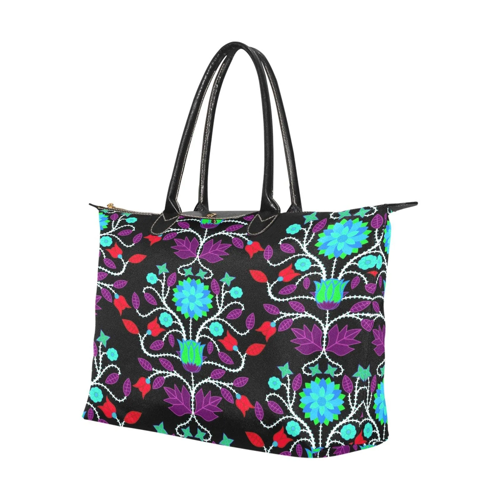 Floral Beadwork Four Clans Winter Single-Shoulder Lady Handbag