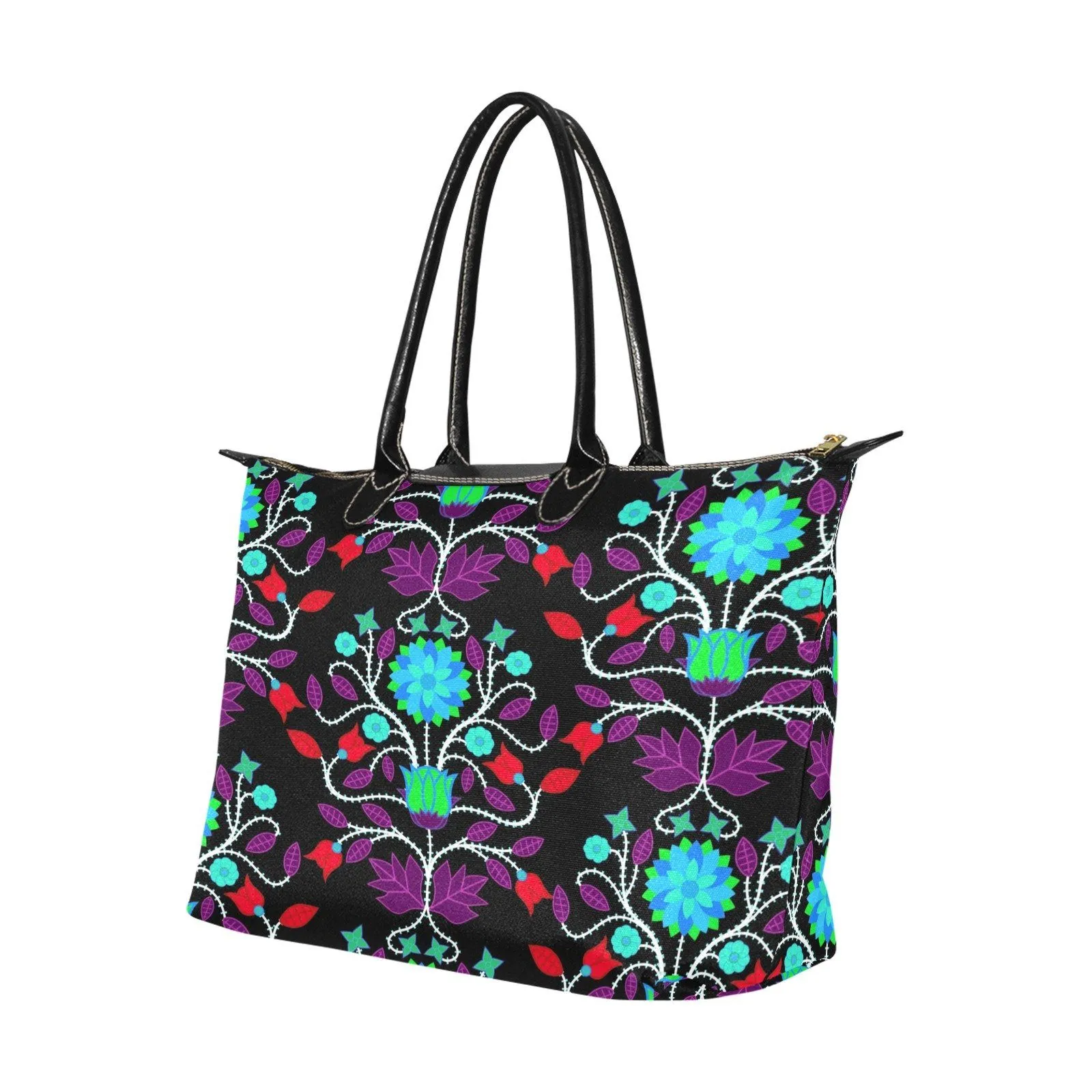 Floral Beadwork Four Clans Winter Single-Shoulder Lady Handbag