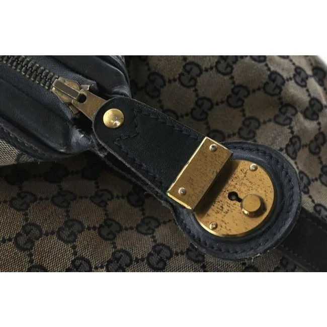 Gucci Tote W Guccissima Sherry Line Xxl Overnight Satcheltote W Wide Stripe Navy G Logo Printred Gg