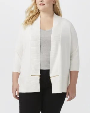 Jocasta Lightweight Sweater Cardigan | Ivory
