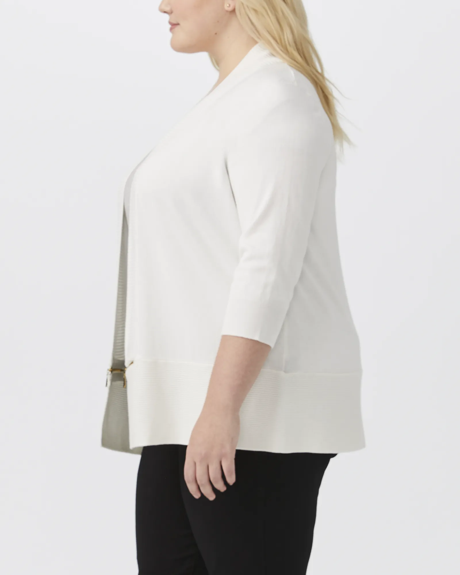 Jocasta Lightweight Sweater Cardigan | Ivory