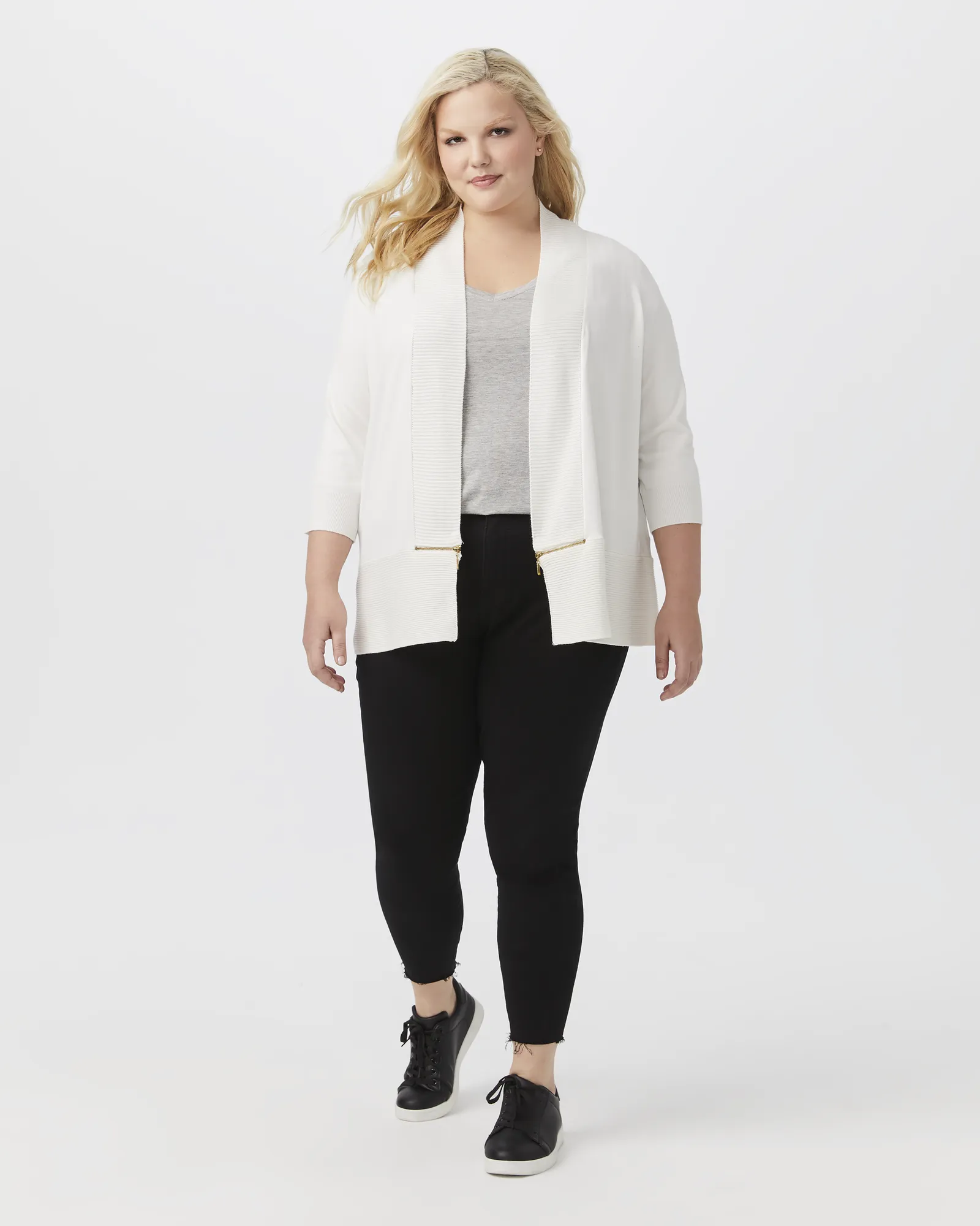 Jocasta Lightweight Sweater Cardigan | Ivory