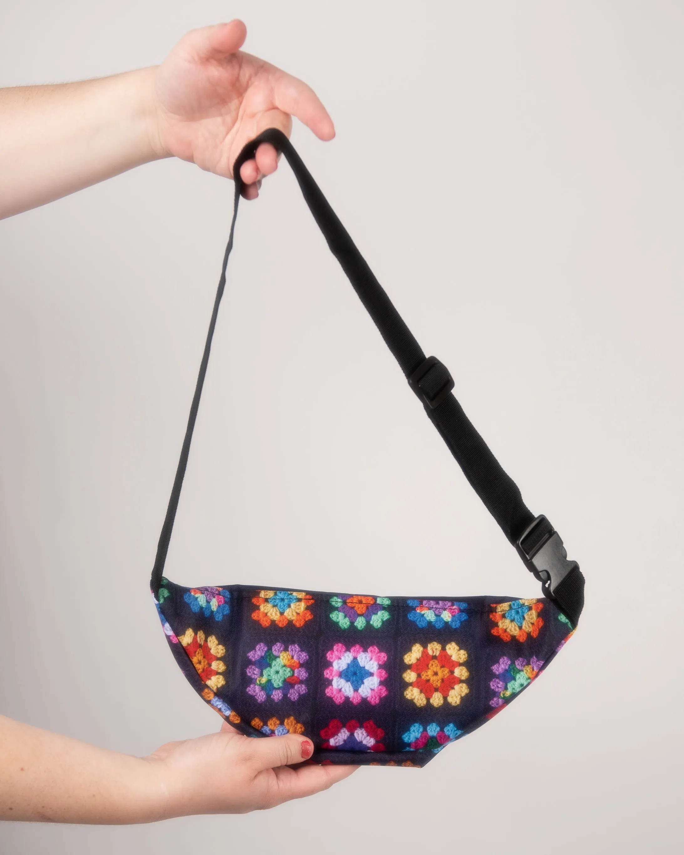 'Kaleidoscope' Classic Granny Square Print Fanny Pack