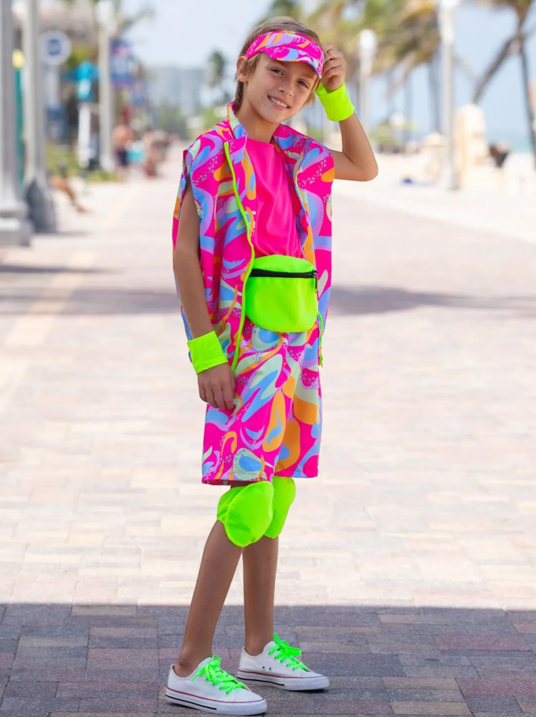Kids Barbie and Ken Rollerblade Inspired Halloween Costume