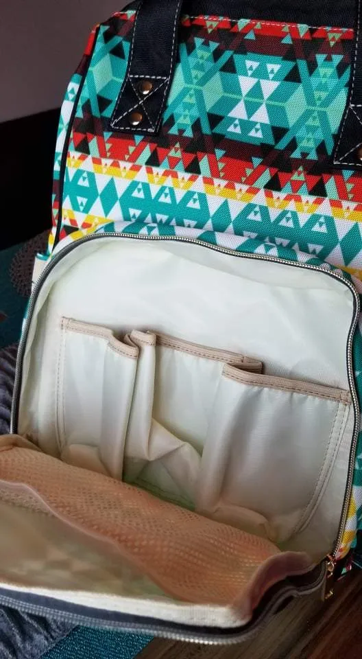 Kokum's Revenge-Black Multi-Function Diaper Backpack