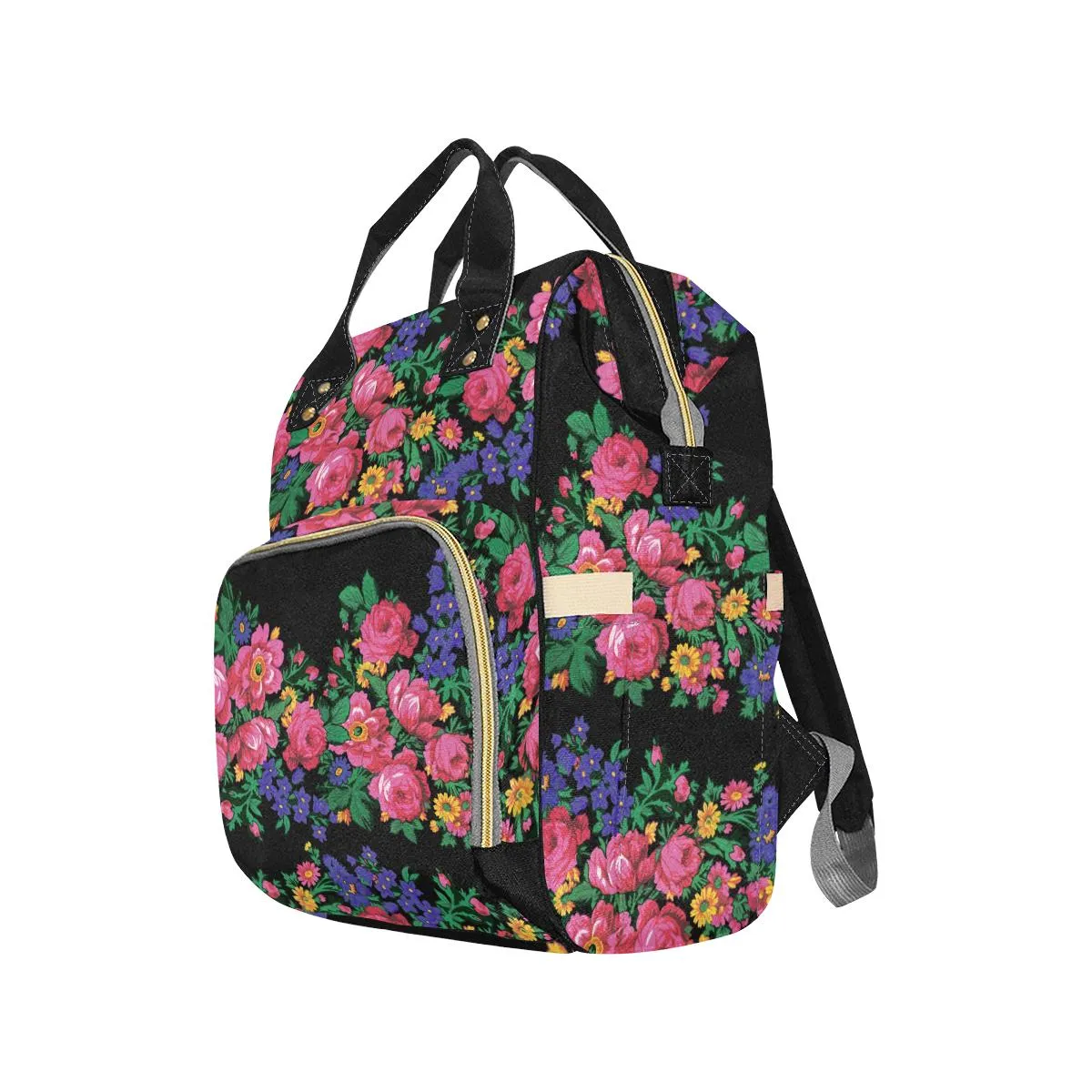Kokum's Revenge-Black Multi-Function Diaper Backpack