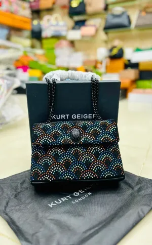Kurt Geiger Official Model Bag for Women (black multi color)