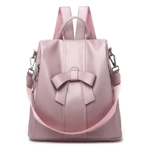 Leather Fashionable Backpack For Women