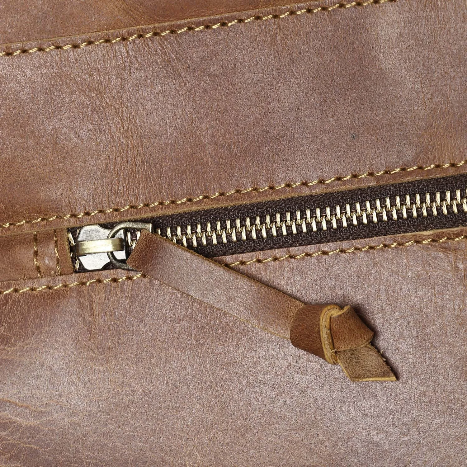 Leather Military Duffle Bag 24"