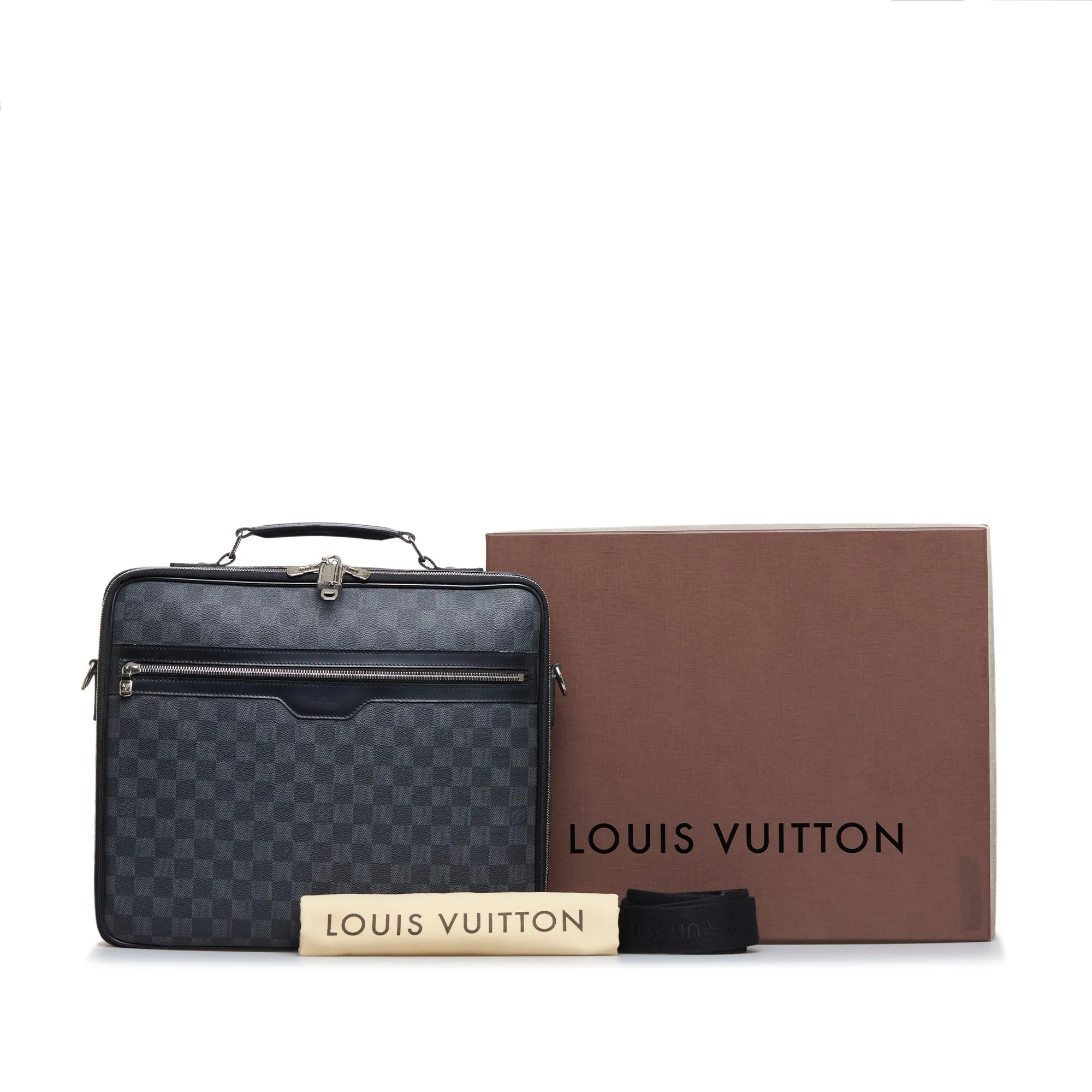 Louis Vuitton Steve Business Bag Damier Graphite Canvas