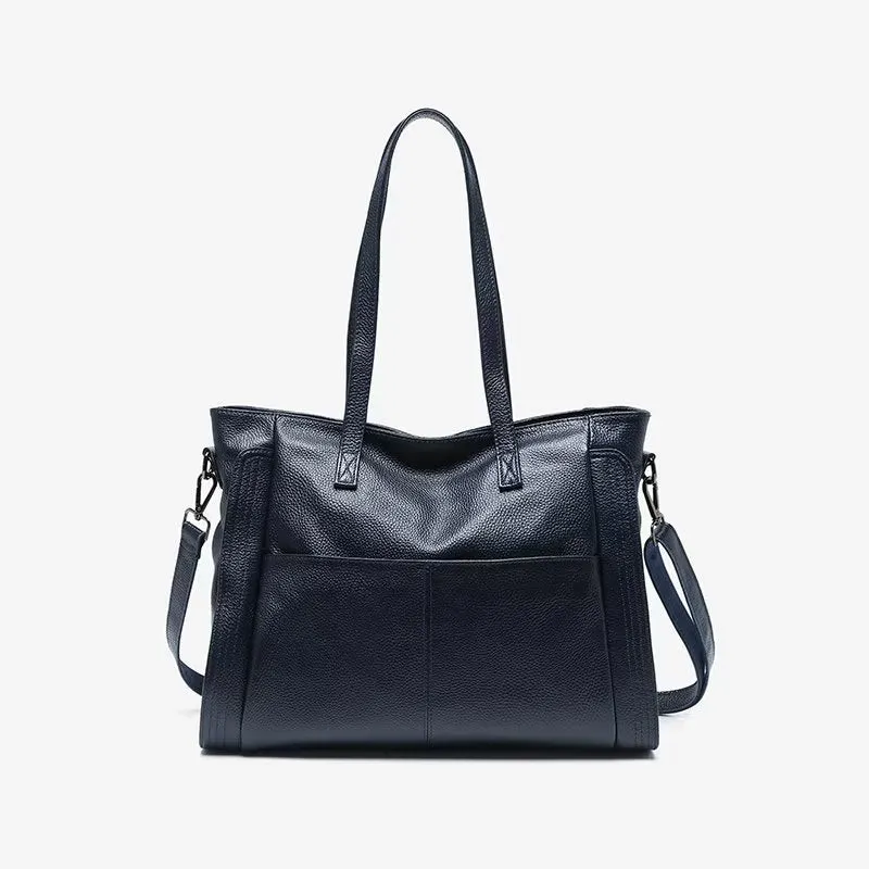 LuxLeather Zipper Shoulder Bag