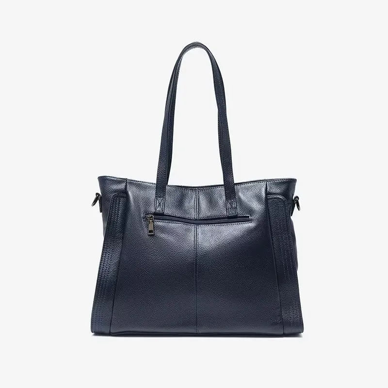 LuxLeather Zipper Shoulder Bag