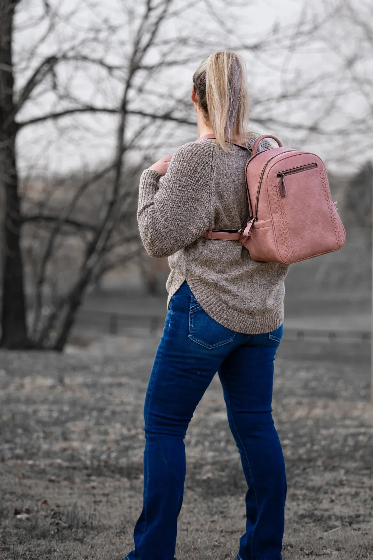 Madison Whipstitch Backpack