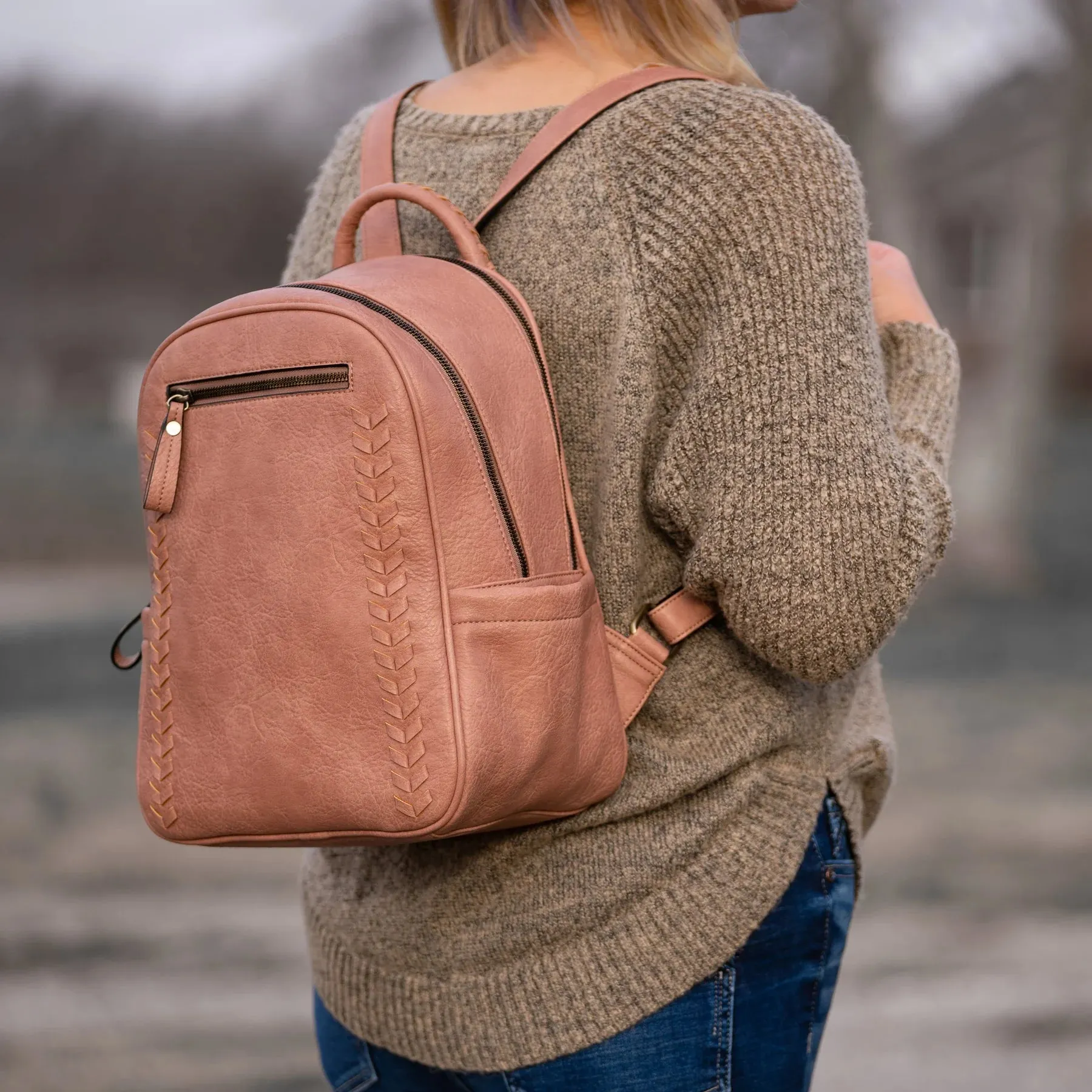 Madison Whipstitch Backpack