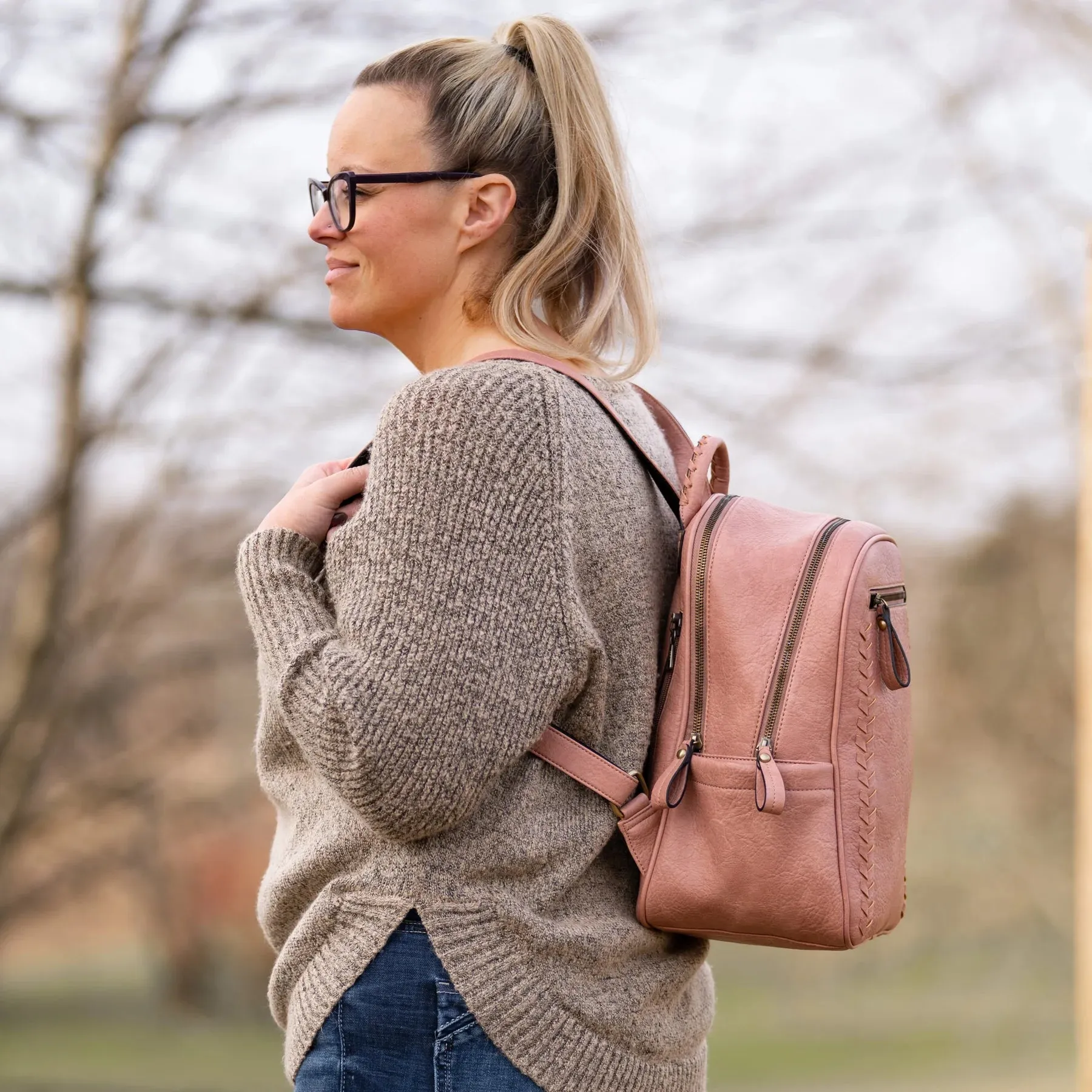 Madison Whipstitch Backpack