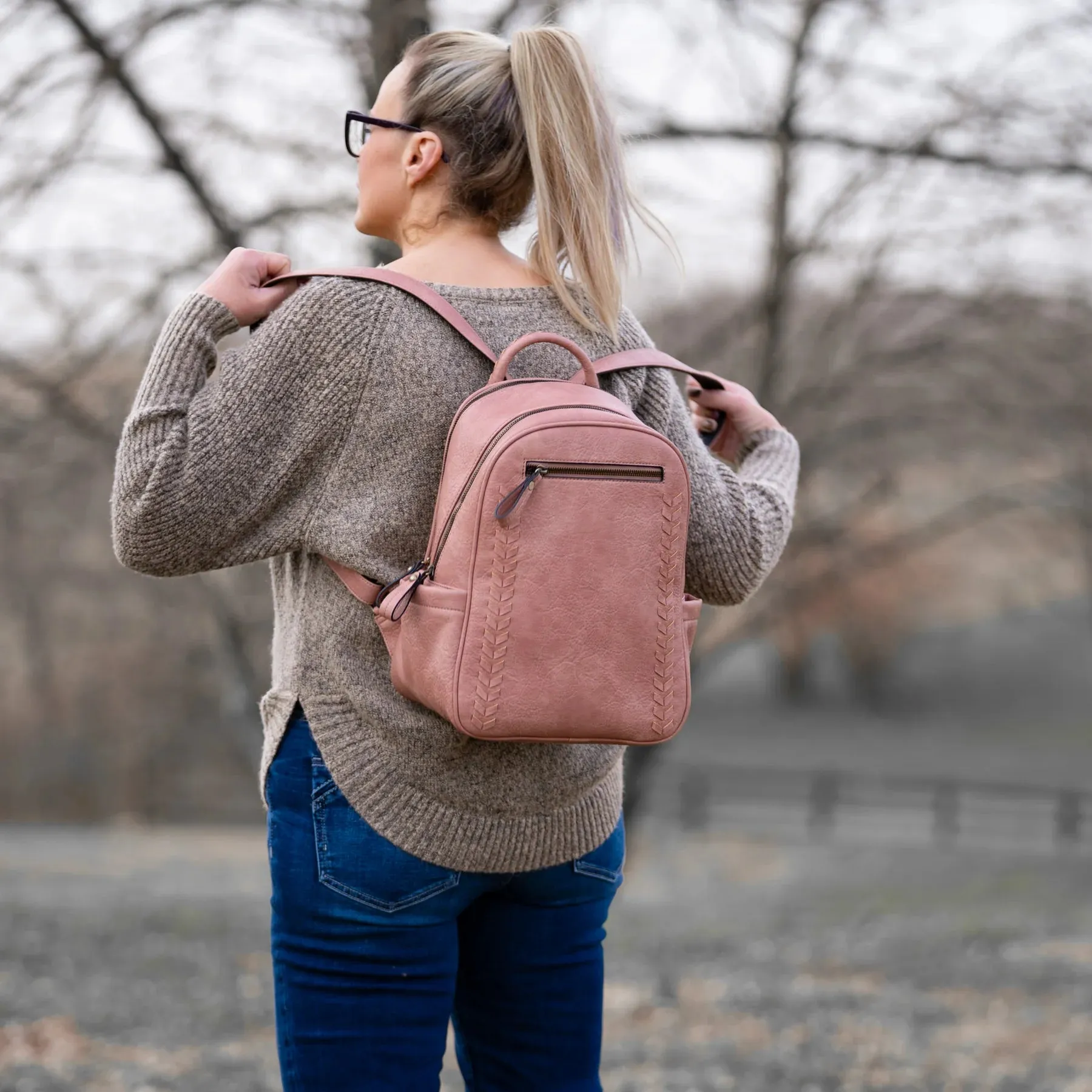 Madison Whipstitch Backpack