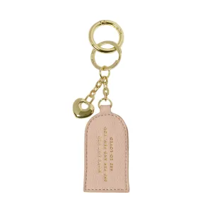 'Mum' Keepsake Charm Keyring | Nude Pink