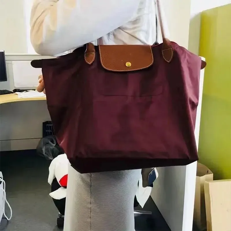 Nylon Shoulder Bag New Ladies Handbag Trend Simple New Style Fashion And Casual Large-Capacity Dumpling-Shaped Tote Bag 2024