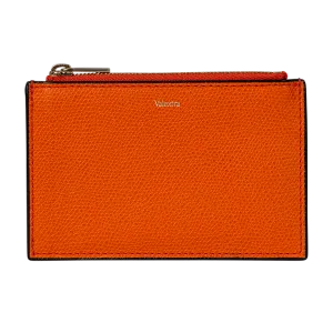 Orange Card Case Holder
