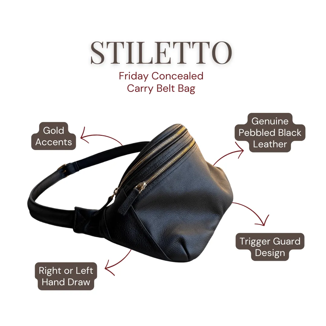 Original Friday Leather Concealed Carry Belt Bag